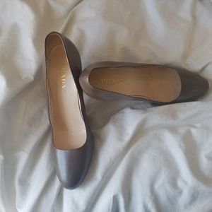 Taupe Prada Pumps